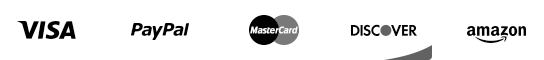 Visa, PayPal, Mastercard, Discover and Amazon accepted payment methods
