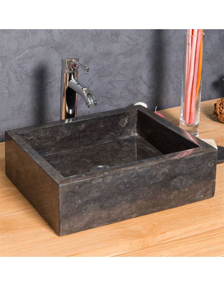 Expertly Cut and Polished Rectangular Stone Sink