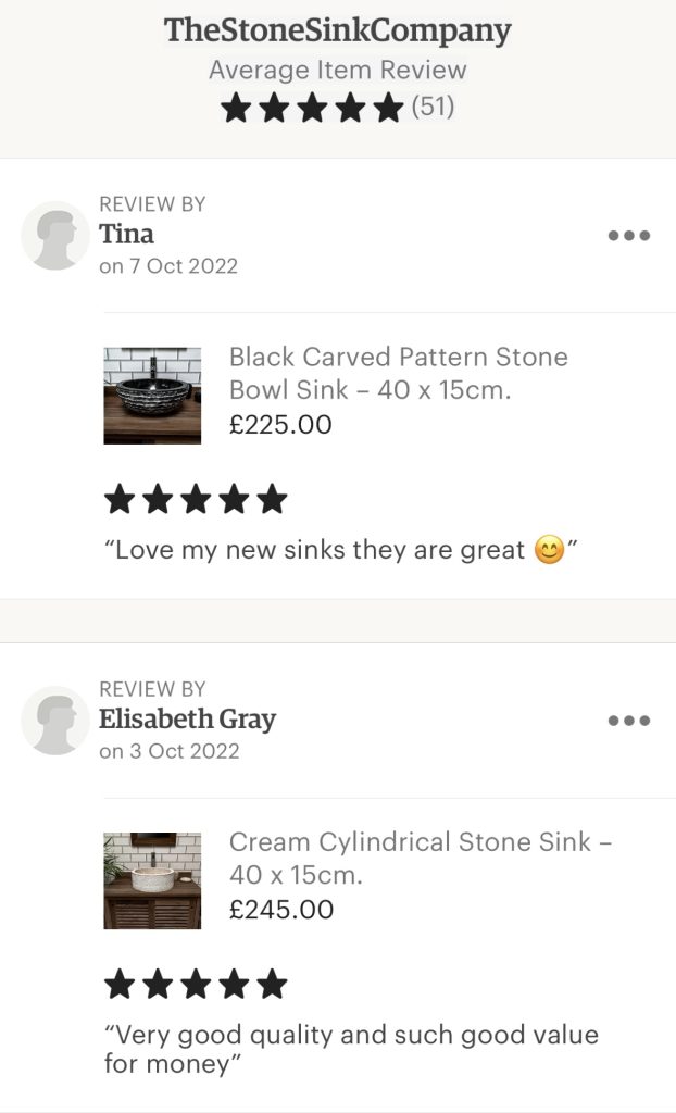 Latest Etsy Reviews