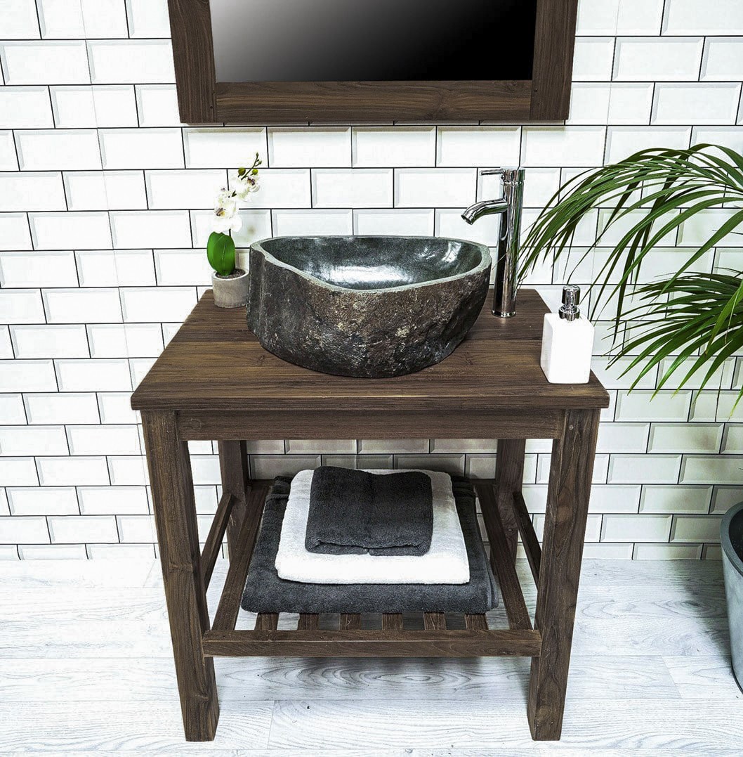The 'Kerembong' Reclaimed Teak Washstand - 2 sizes available.