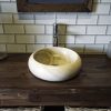 Onyx Marble Donut Sink 2. 40 x 12cm.