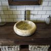 Onyx Marble Donut Sink 3. 40 x 12cm.