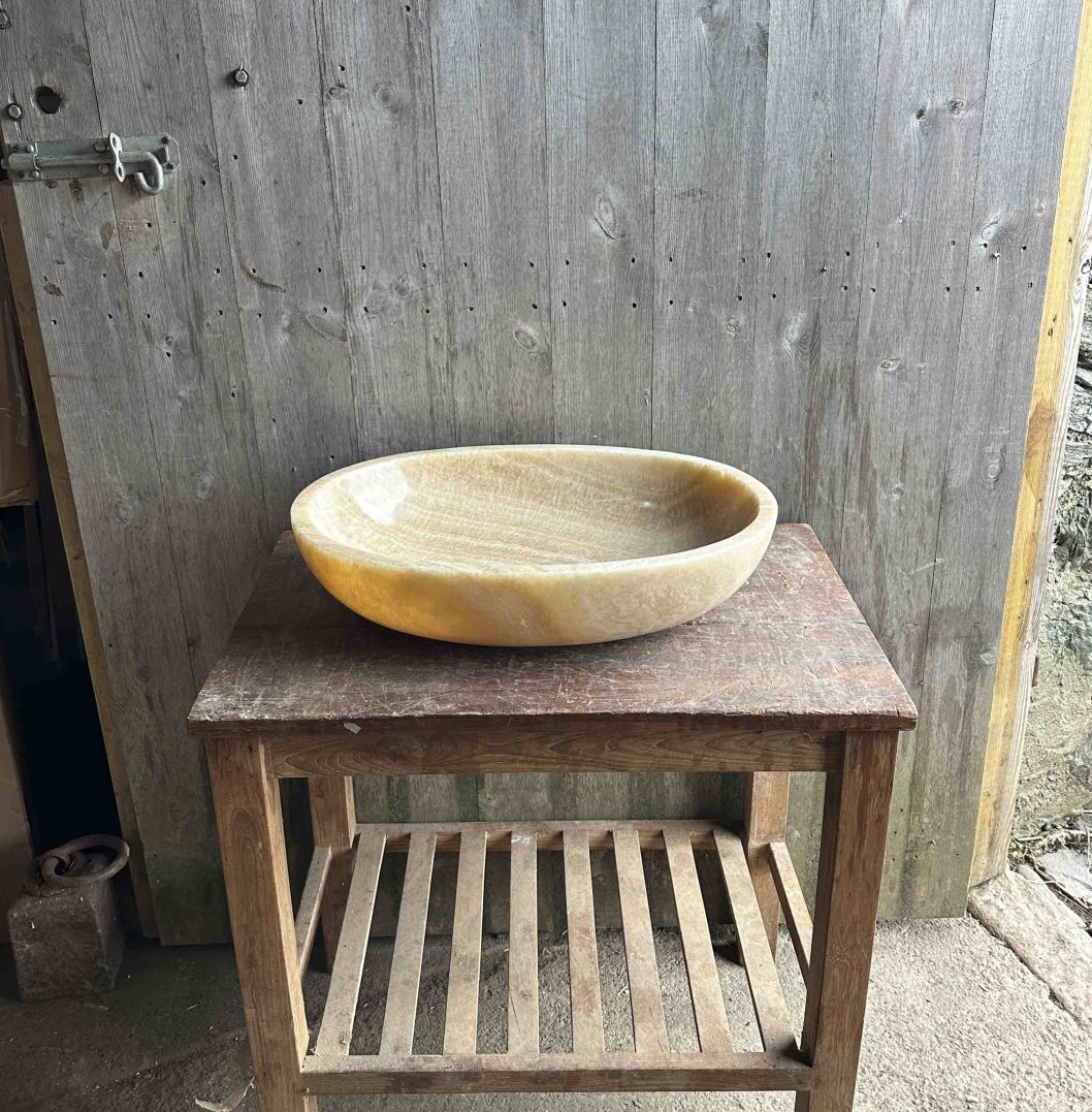 Onyx Marble Oval Sink 4. 58 x 40 x 15cm.