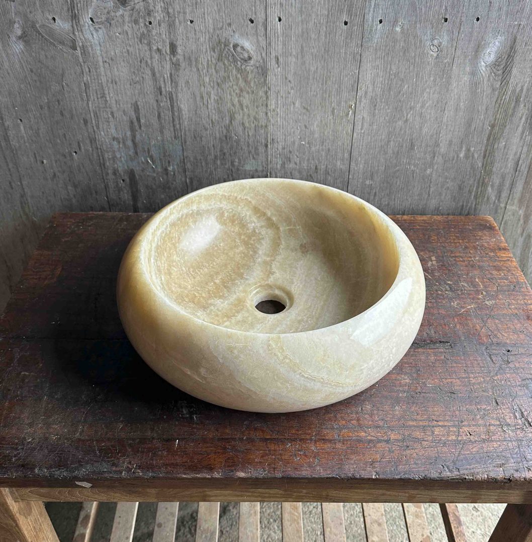 Onyx Marble Donut Sink 2. 40 x 12cm.