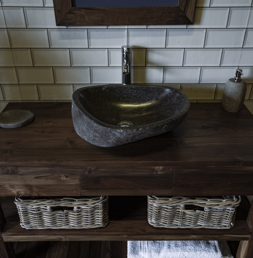 Natural Stone Sink No. A19. L- 49cm, W- 40cm, H- 15cm