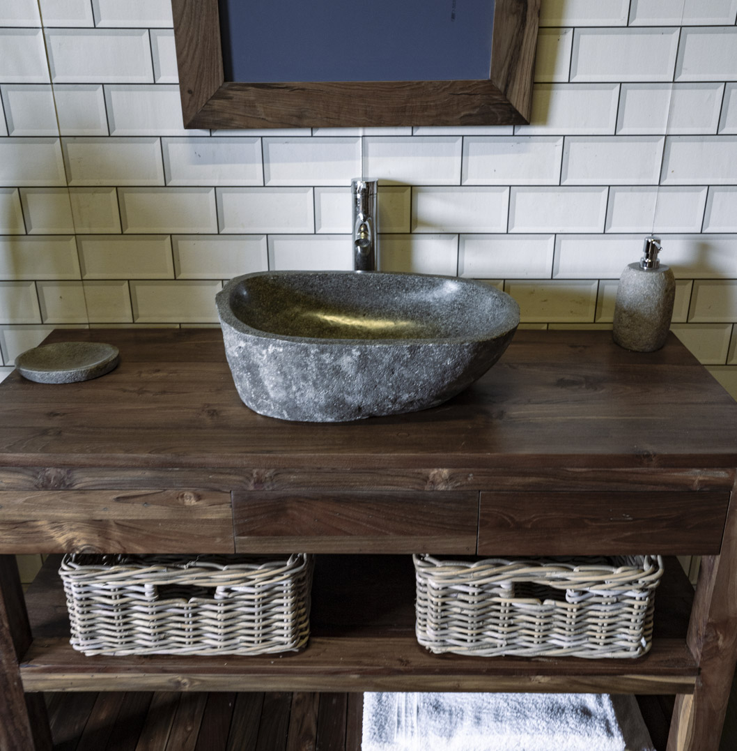 Natural Stone Sink No. A21. L- 50cm, W- 35cm, H- 15cm