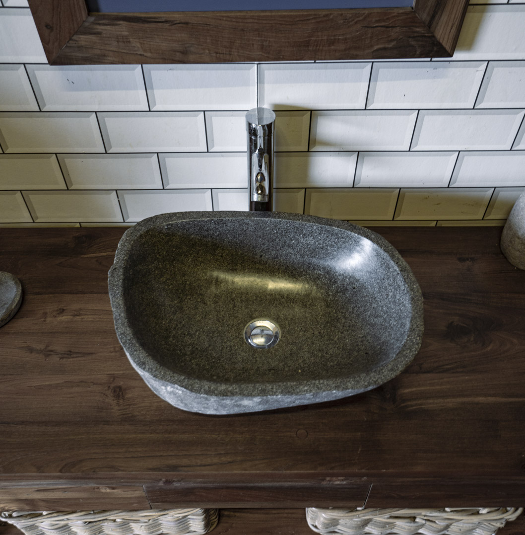 Natural Stone Sink No. A21. L- 50cm, W- 35cm, H- 15cm