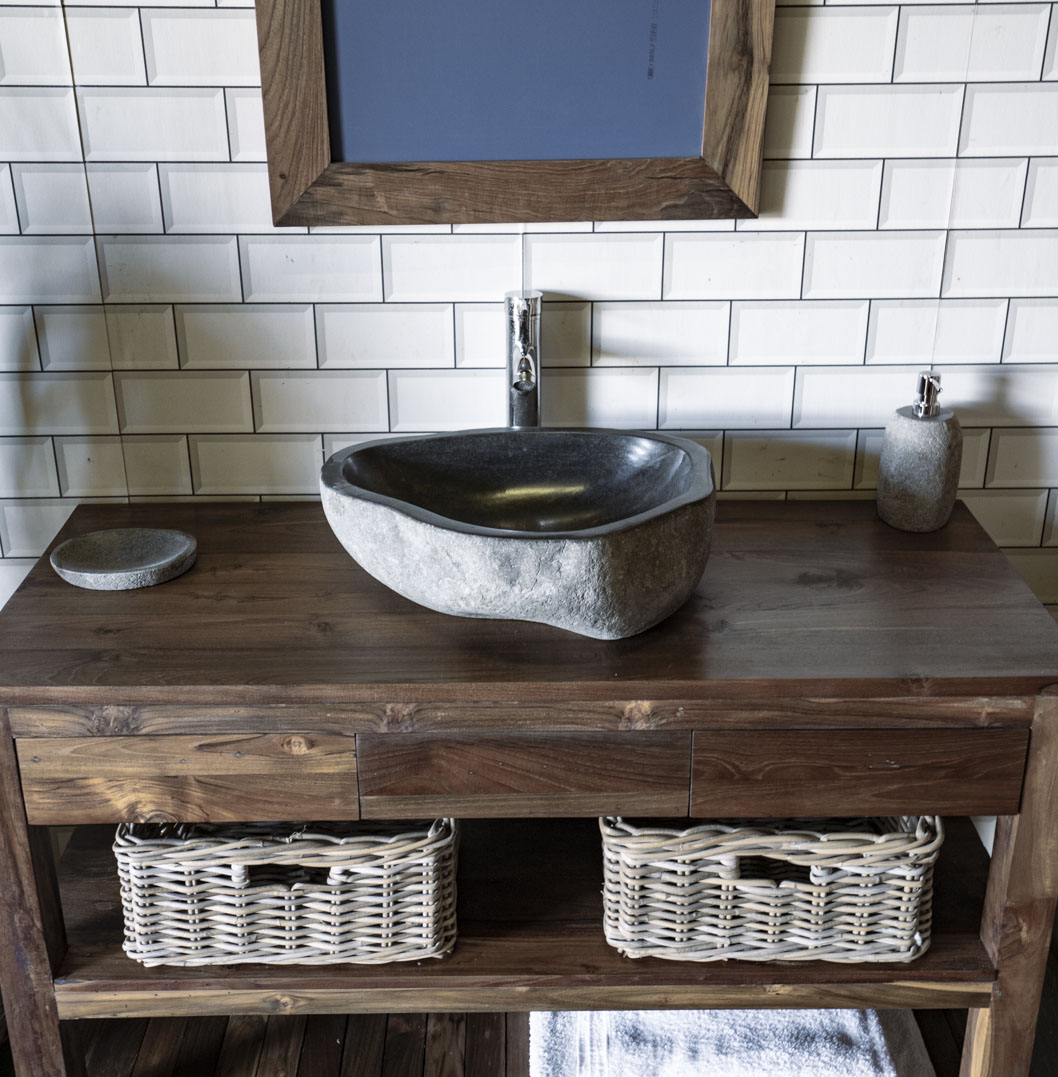 Natural Stone Sink No. A24. L- 48cm, W- 39cm, H- 15cm