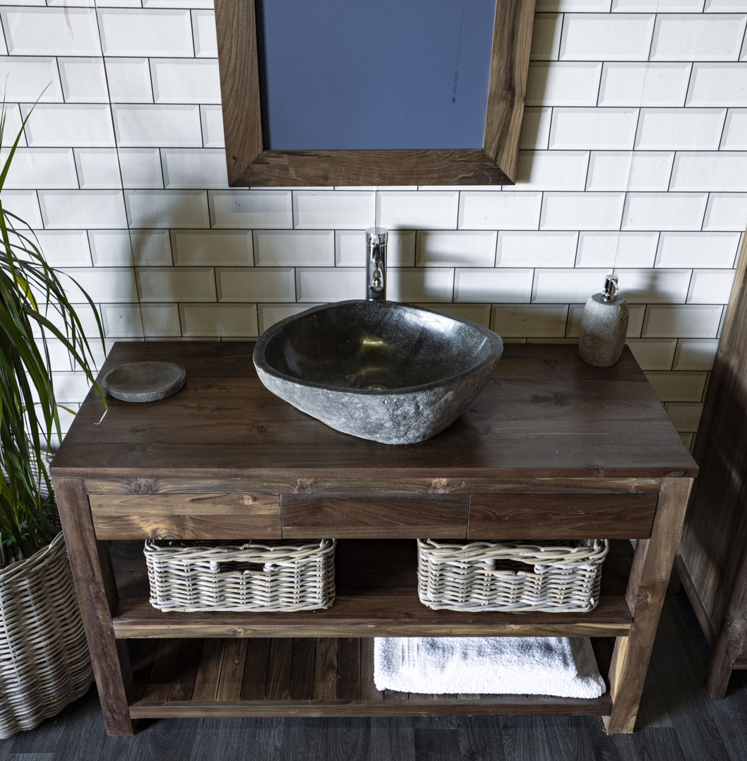 Natural Stone Sink No. A30. L- 49cm, W- 41cm, H- 15cm