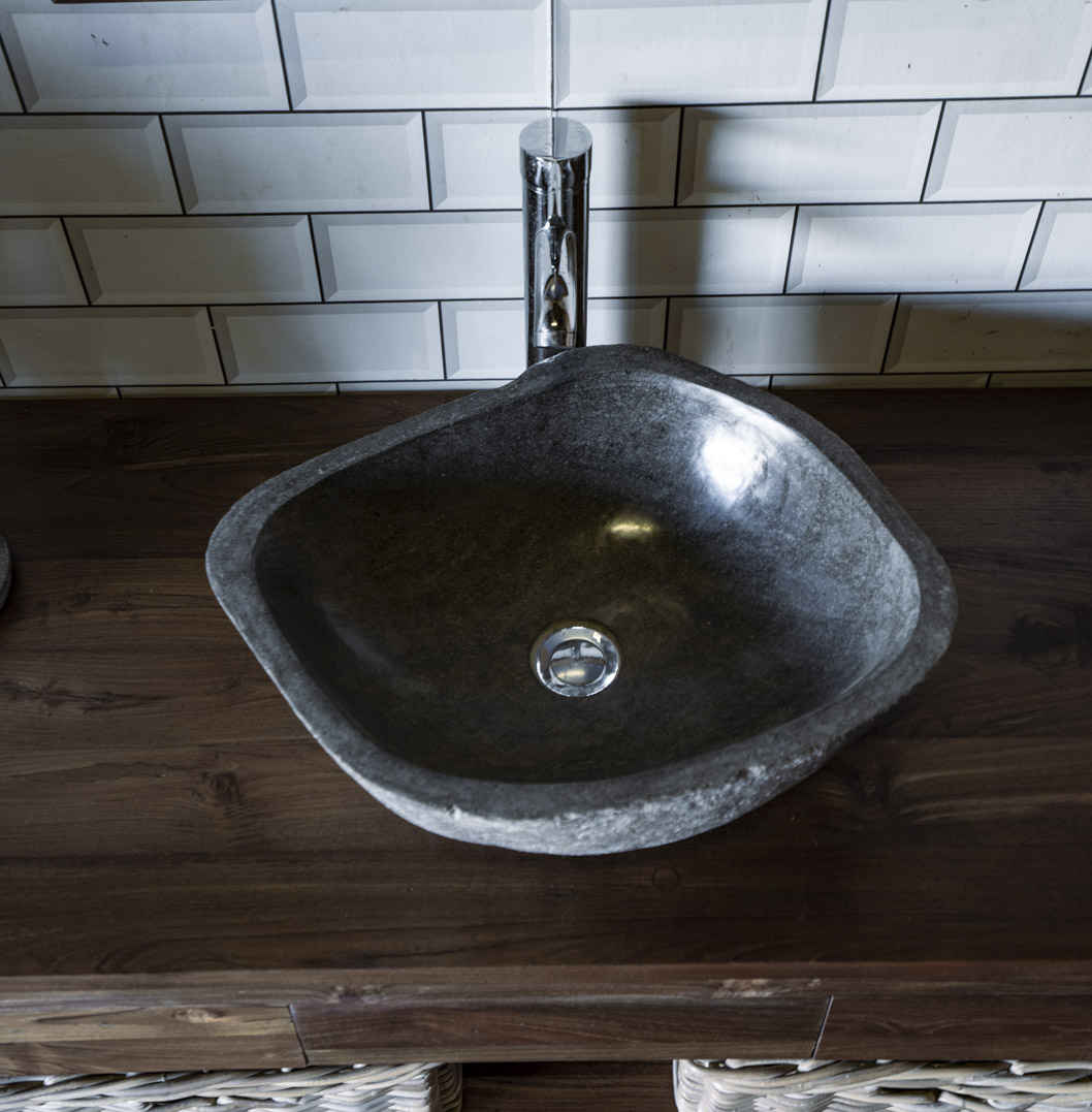 Natural Stone Sink No. A33. L- 48cm, W- 40cm, H- 15cm