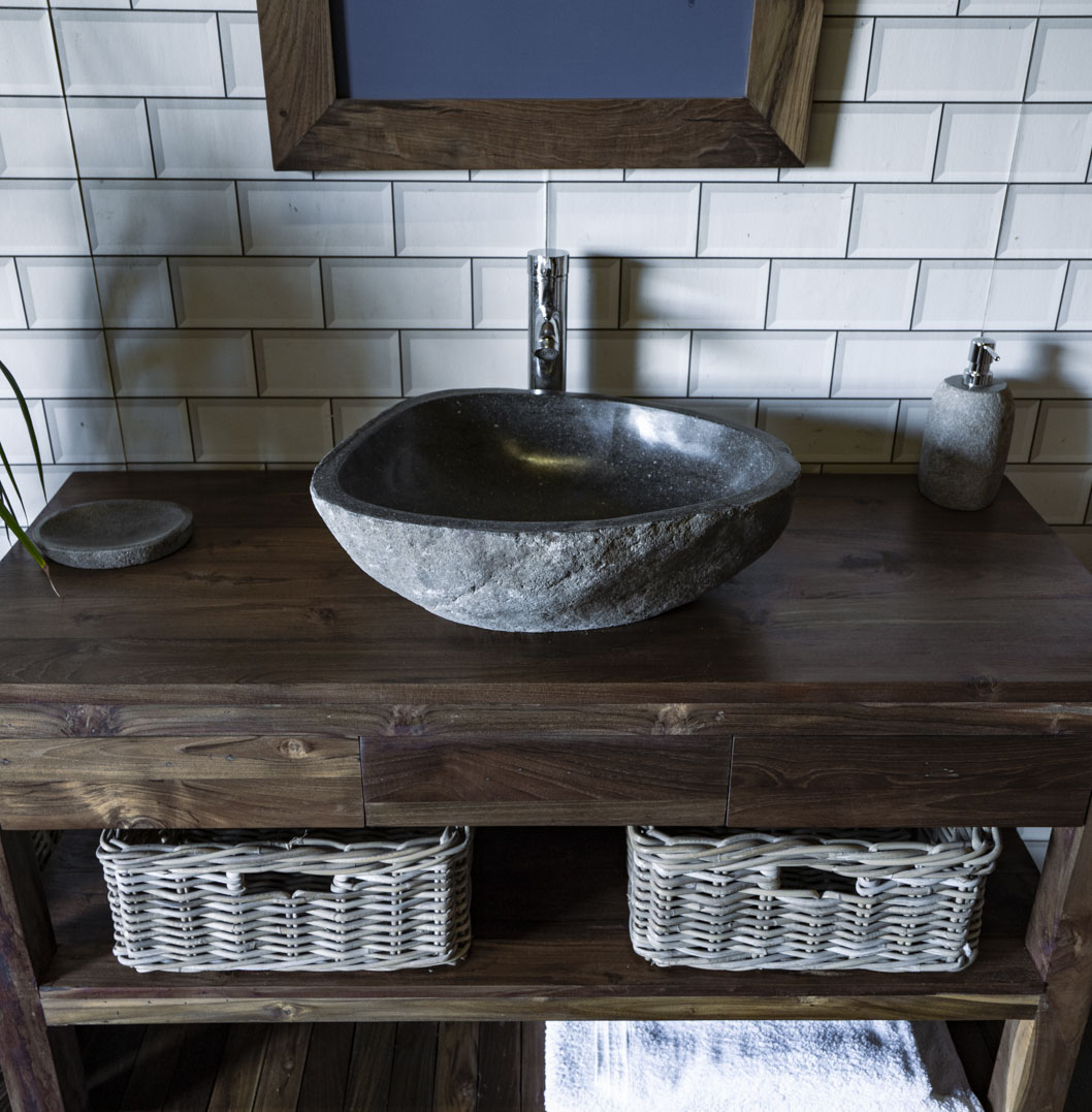 Natural Stone Sink No. A34. L- 50cm, W- 40cm, H- 15cm