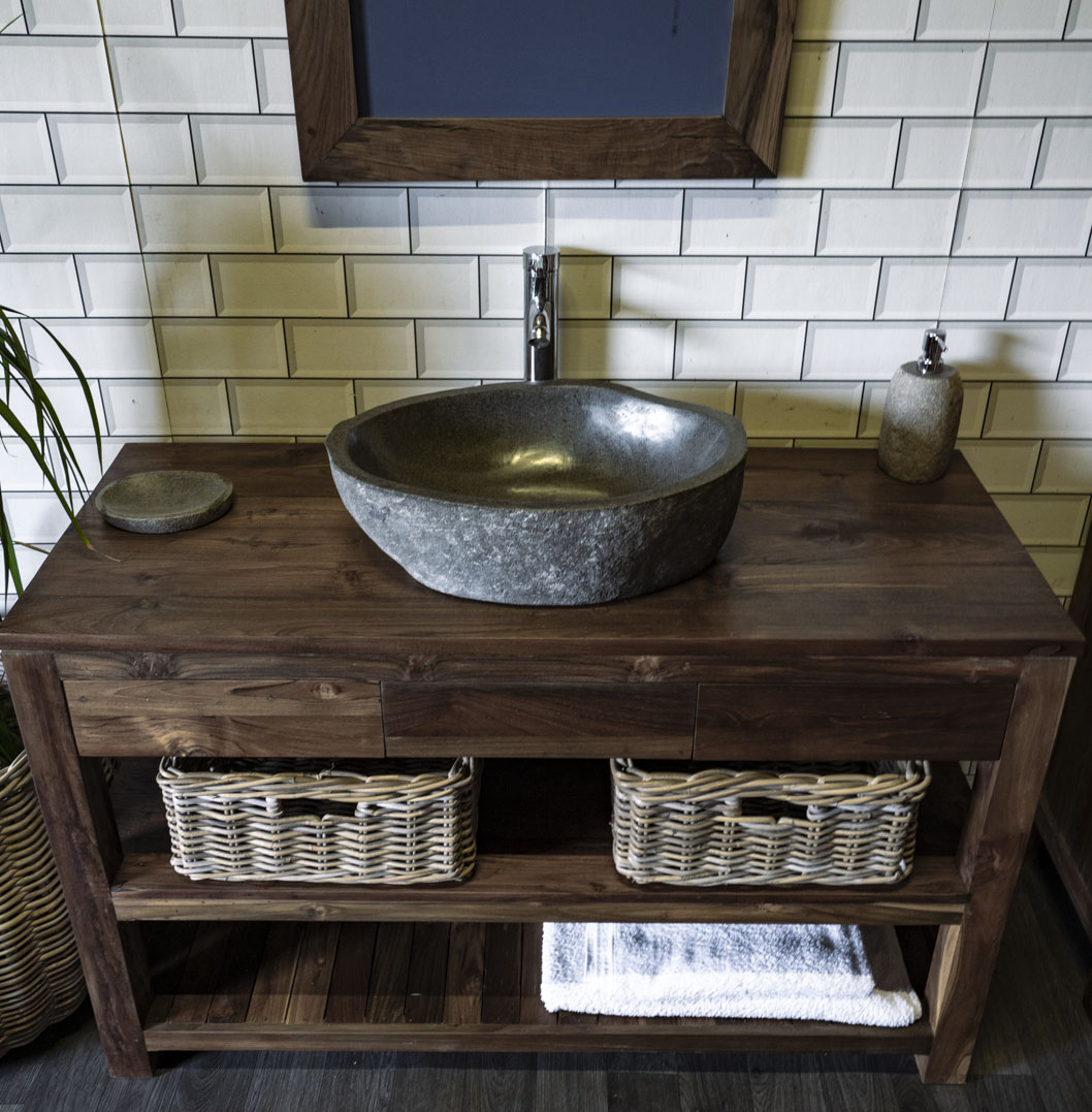 Natural Stone Sink No. A40. L- 50cm, W- 37cm, H- 15cm