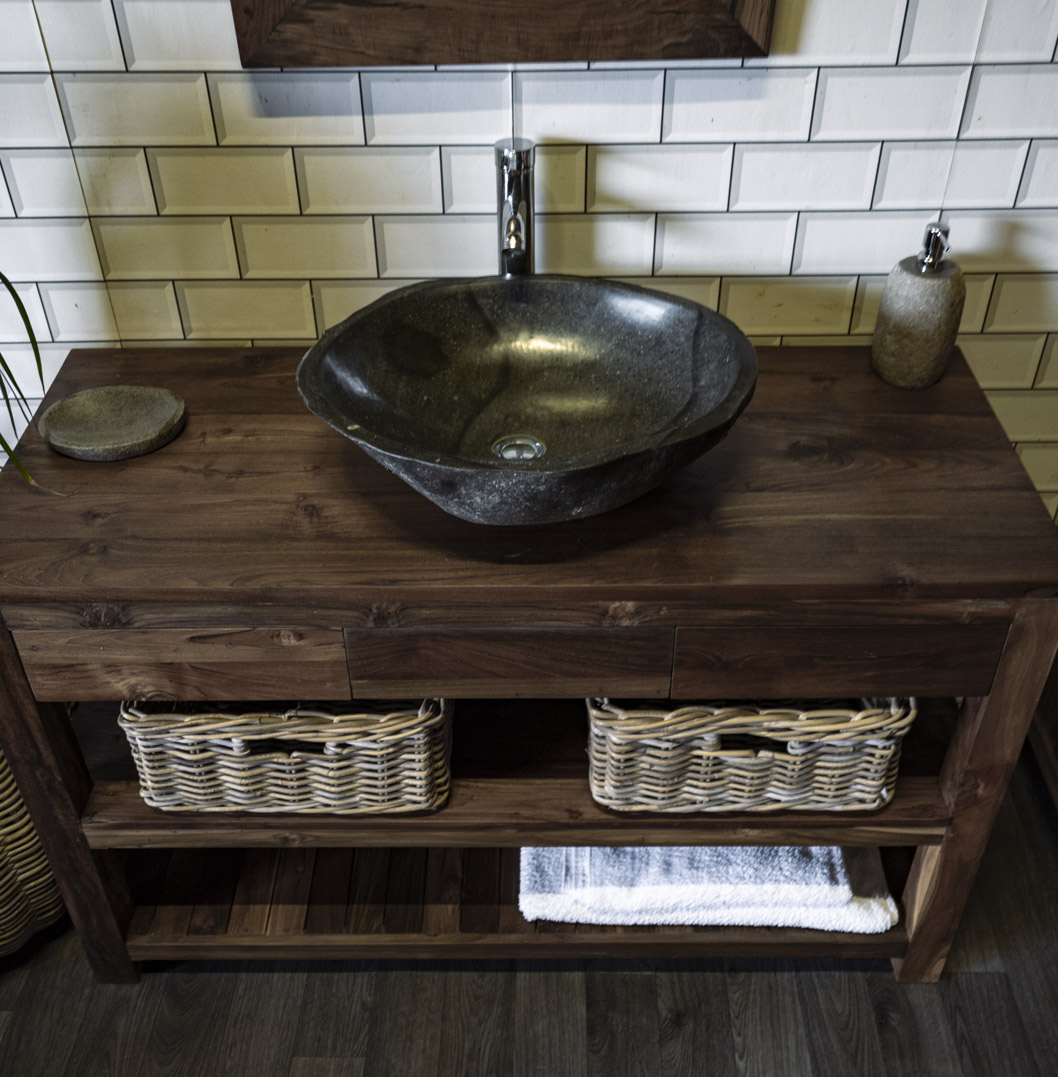 Natural Stone Sink No. A41. L- 50cm, W- 42cm, H- 15cm