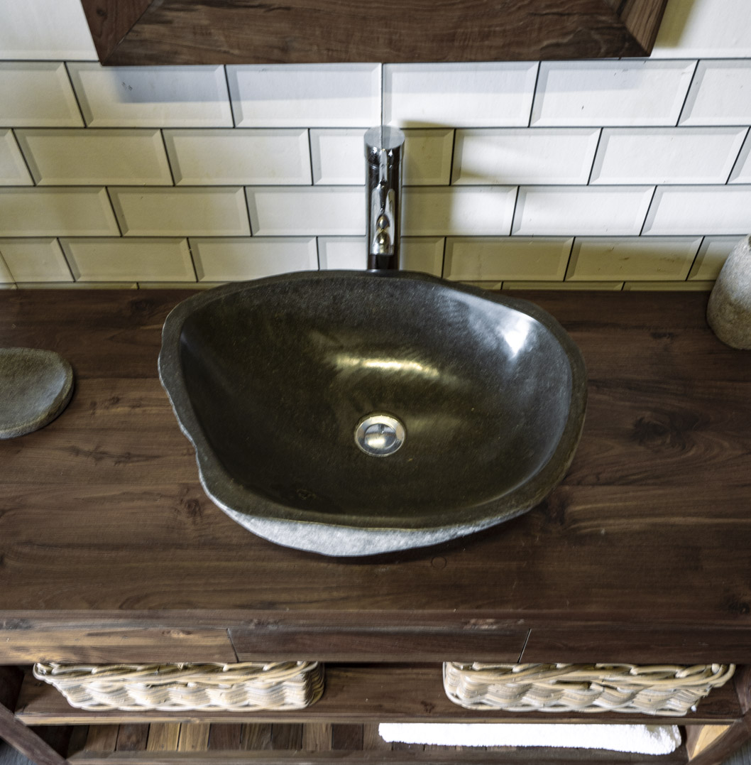 Natural Stone Sink No. A48. L- 50cm, W- 39cm, H- 15cm