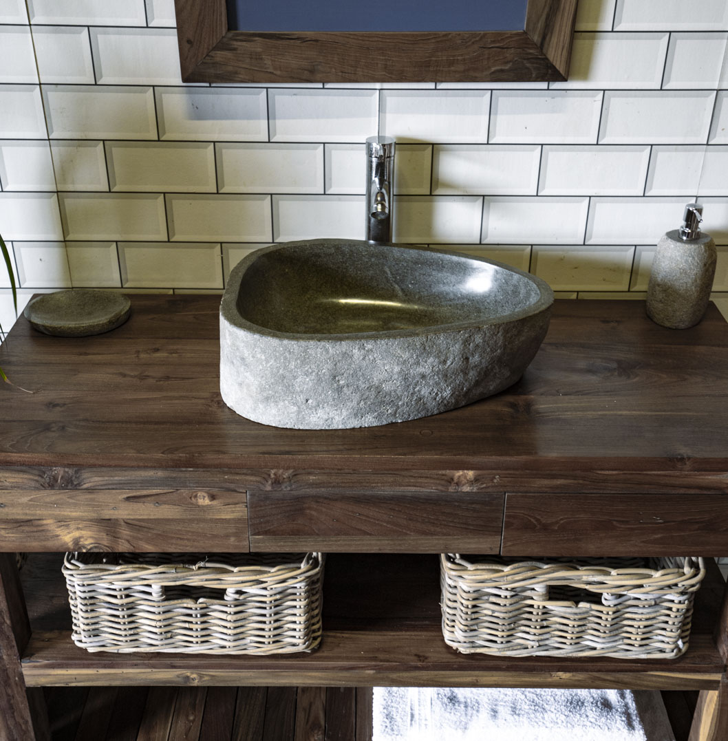 Natural Stone Sink No. A51. L- 49cm, W- 37cm, H- 15cm