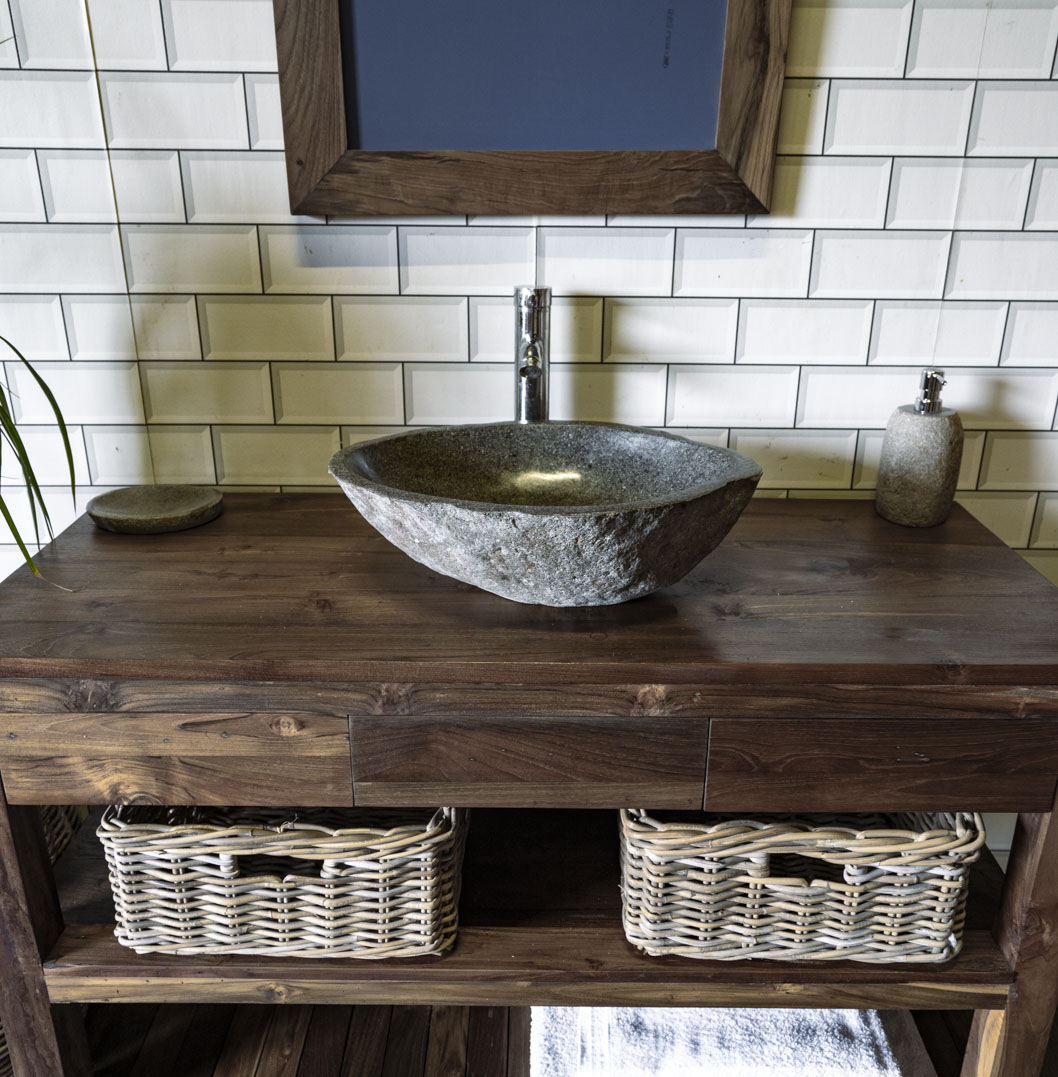 Natural Stone Sink No. A52. L- 48cm, W- 37cm, H- 15cm