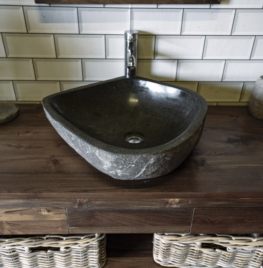 Natural Stone Sink No. A56. L- 52cm, W- 48cm, H- 15cm