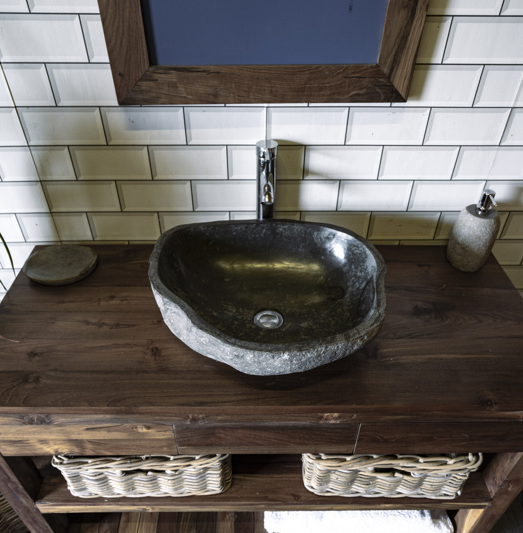 Natural Stone Sink No. A59. L- 48cm, W- 40cm, H- 15cm