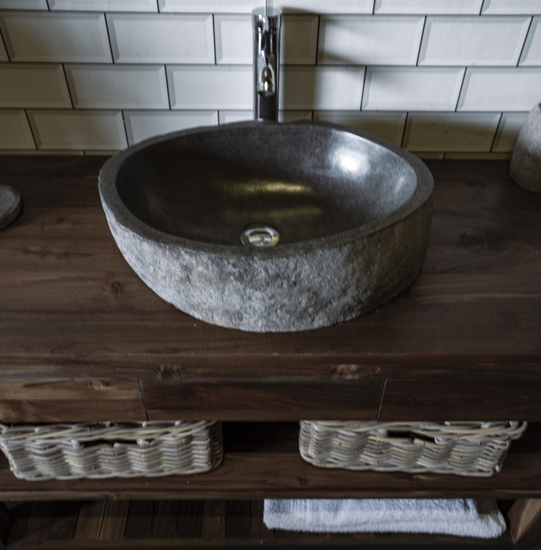 Natural Stone Sink No. A1. L- 50cm, W- 36cm, H- 15cm