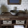 Natural Stone Sink No. A5. L- 41cm, W- 41cm, H- 15cm