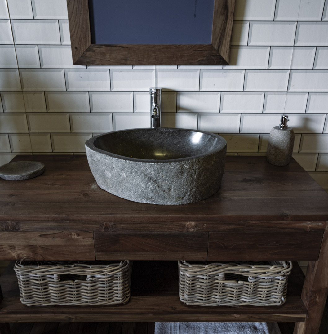 Natural Stone Sink No. A9. L- 50cm, W- 35cm, H- 15cm